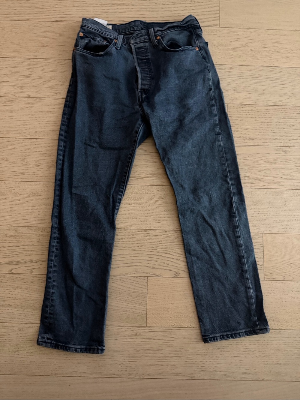 Women’s Dark Wash Levi’s 501 Jeans - Classic Straight Fit